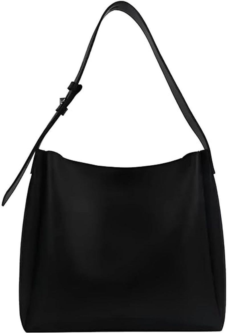 Osman Black PU Leather Tote Bag for Women - Image 2